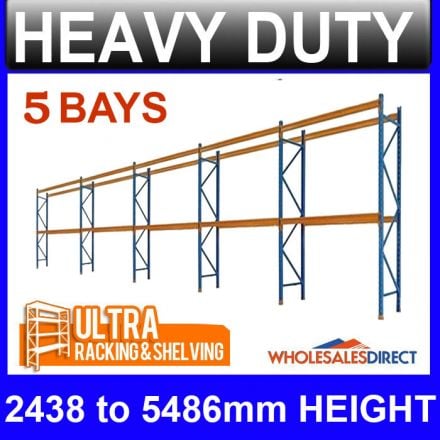 Shop ULTRA 6 Space 1Bay 2438mm Pallet Racking Warehouse Dexion ...