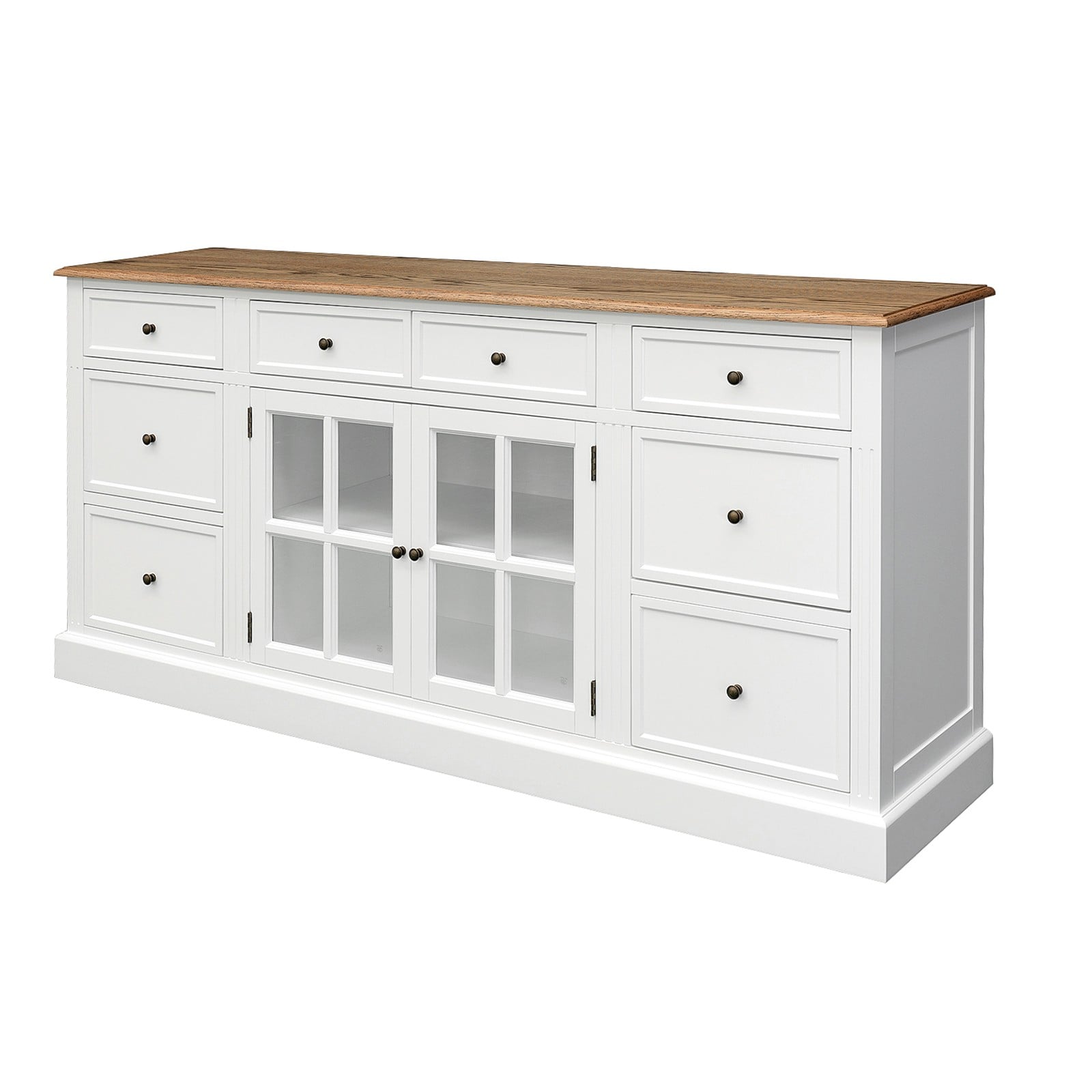 Shop French Provincial Hamptons Open Library Bookcase with Ladder in ...