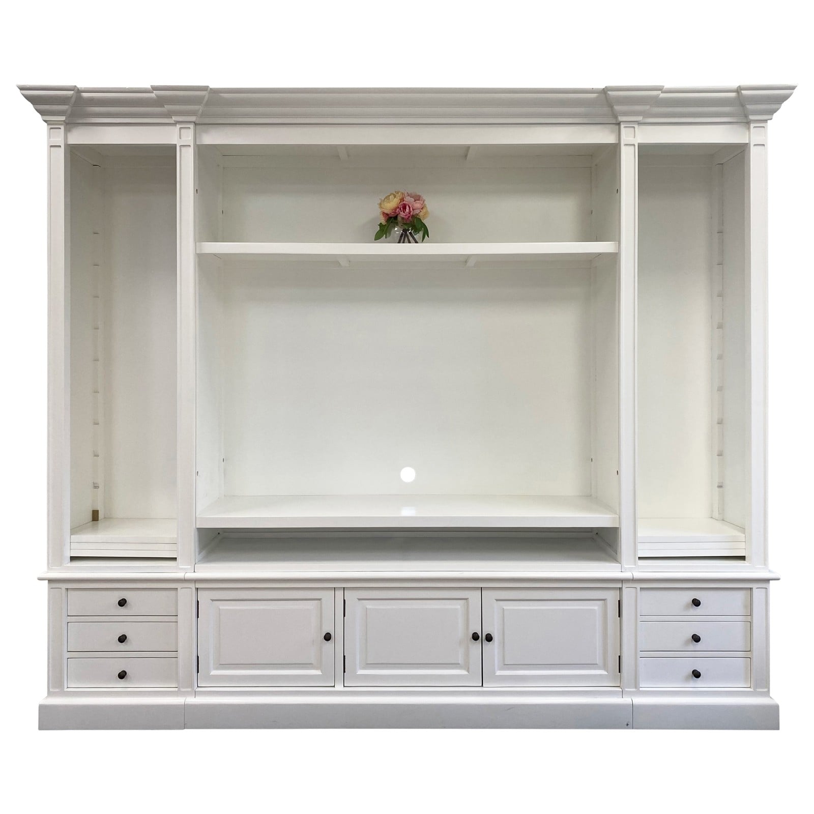 Shop French Provincial Hamptons Open Library Bookcase with Ladder in ...