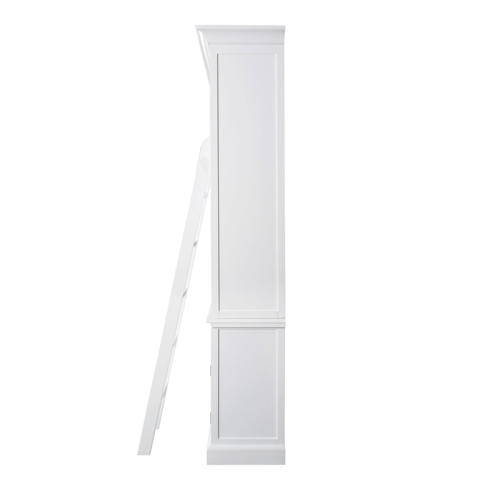 Shop French Provincial Hamptons Open Library Bookcase with Ladder in ...
