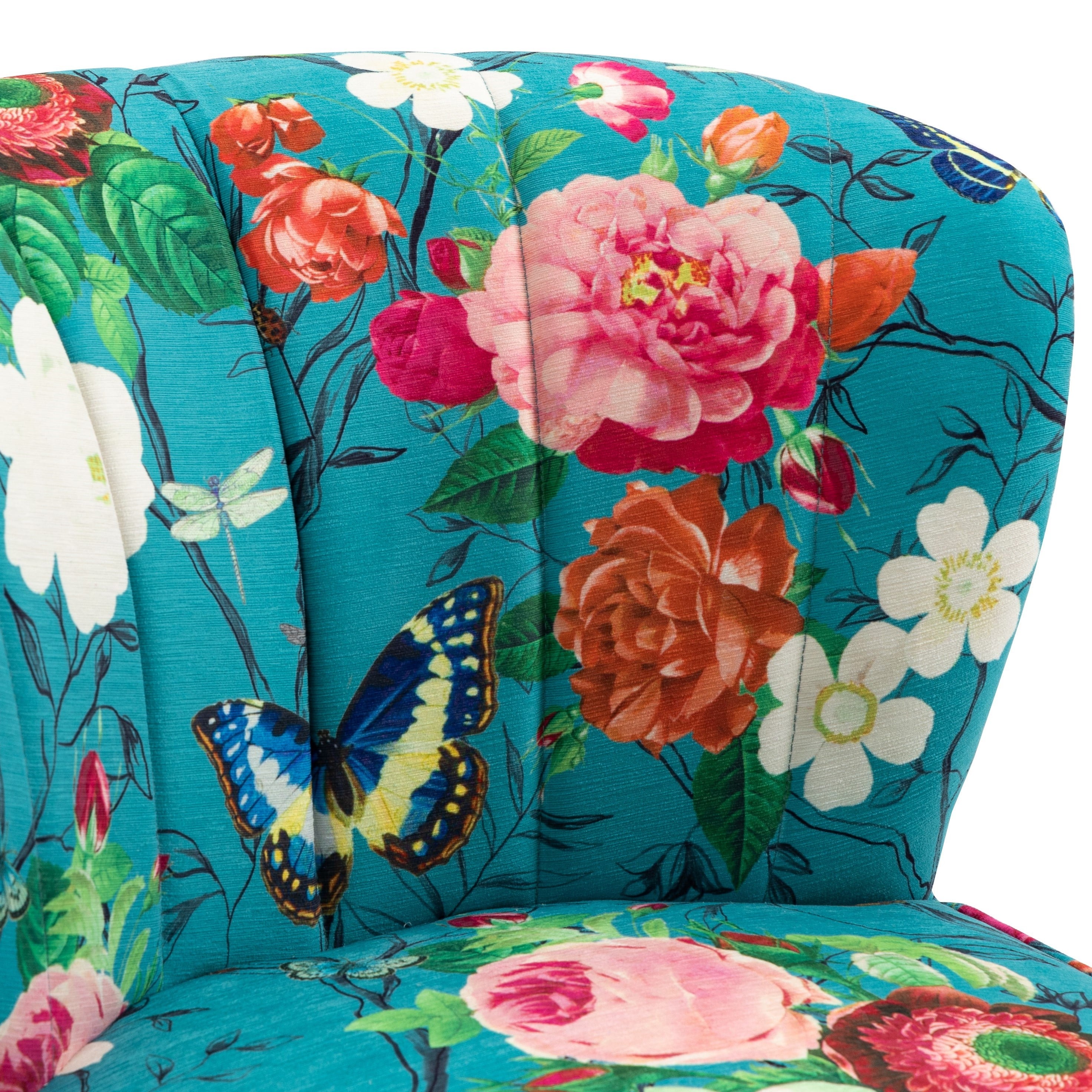 Shop Floral Flutter Accent Chair – A Masterpiece of Botanical Elegance ...