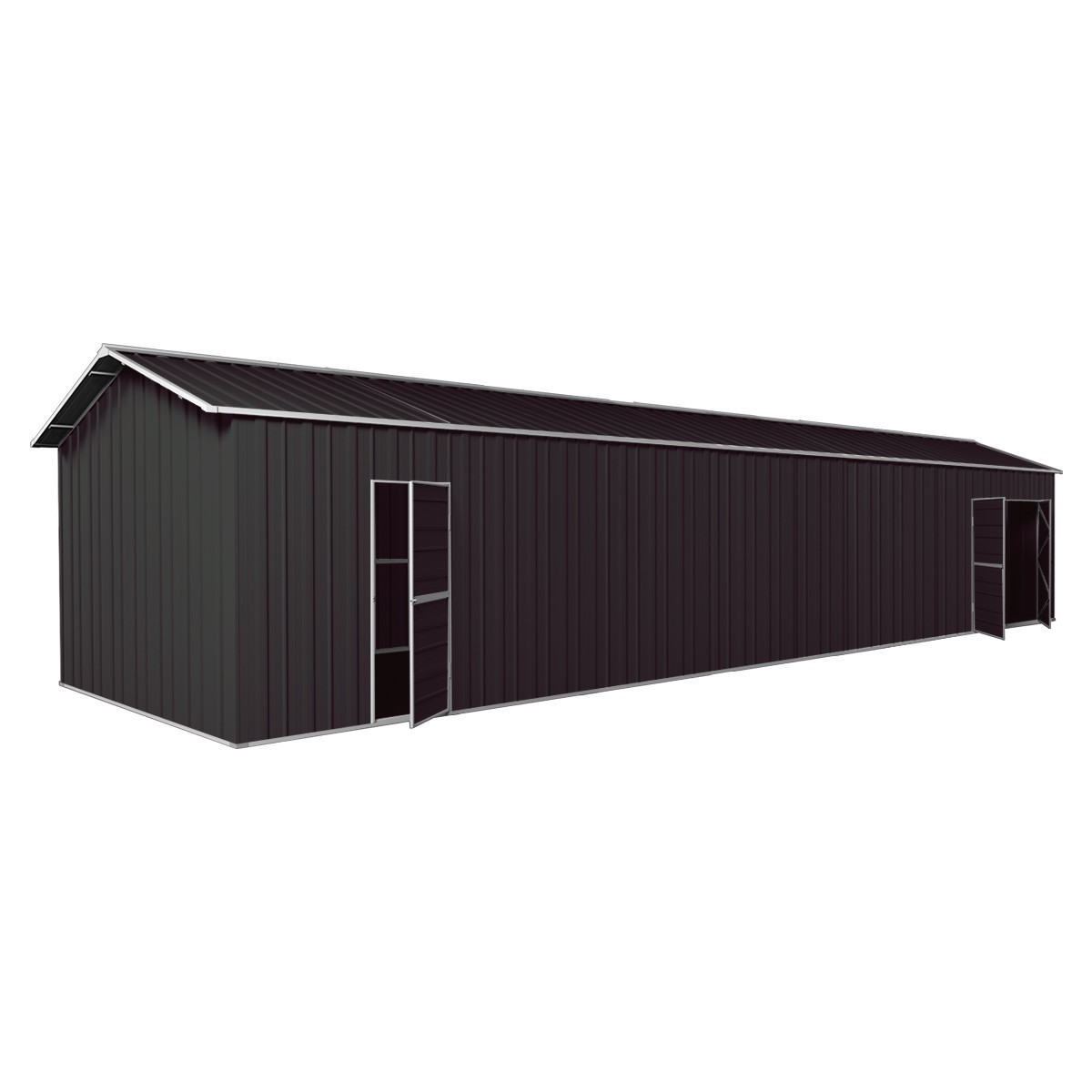 Garage Workshop Shed 3.6m x 10.64m x 3m Side Double Doors 