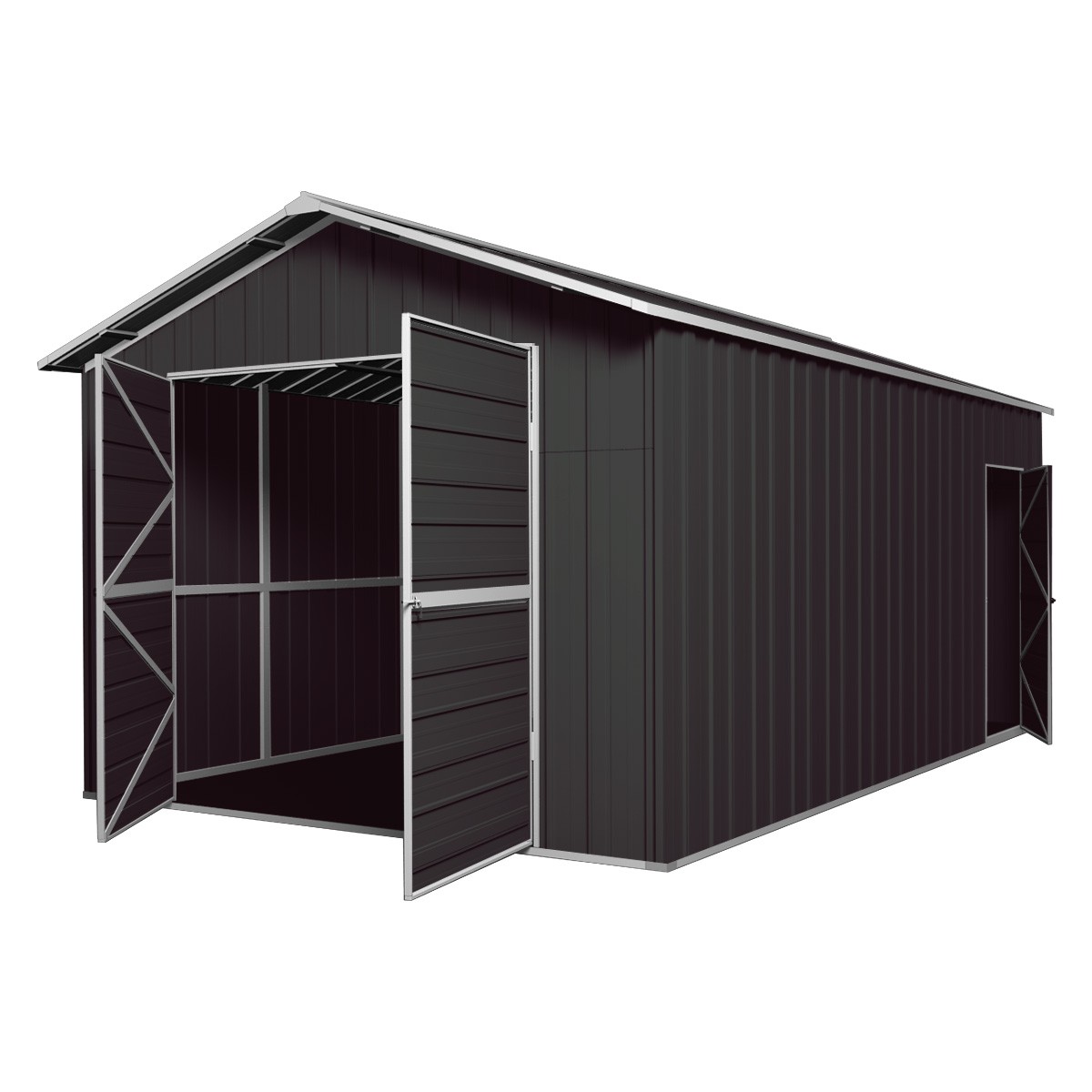 double barn door garage shed 3.4m x 6m x 3m gable