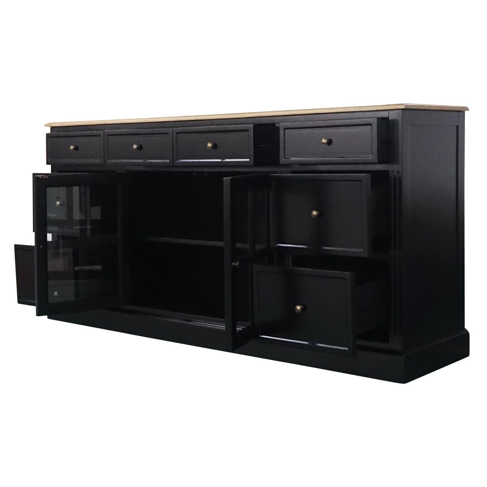 Shop French Provincial Hamptons Open Library Bookcase with Ladder in ...