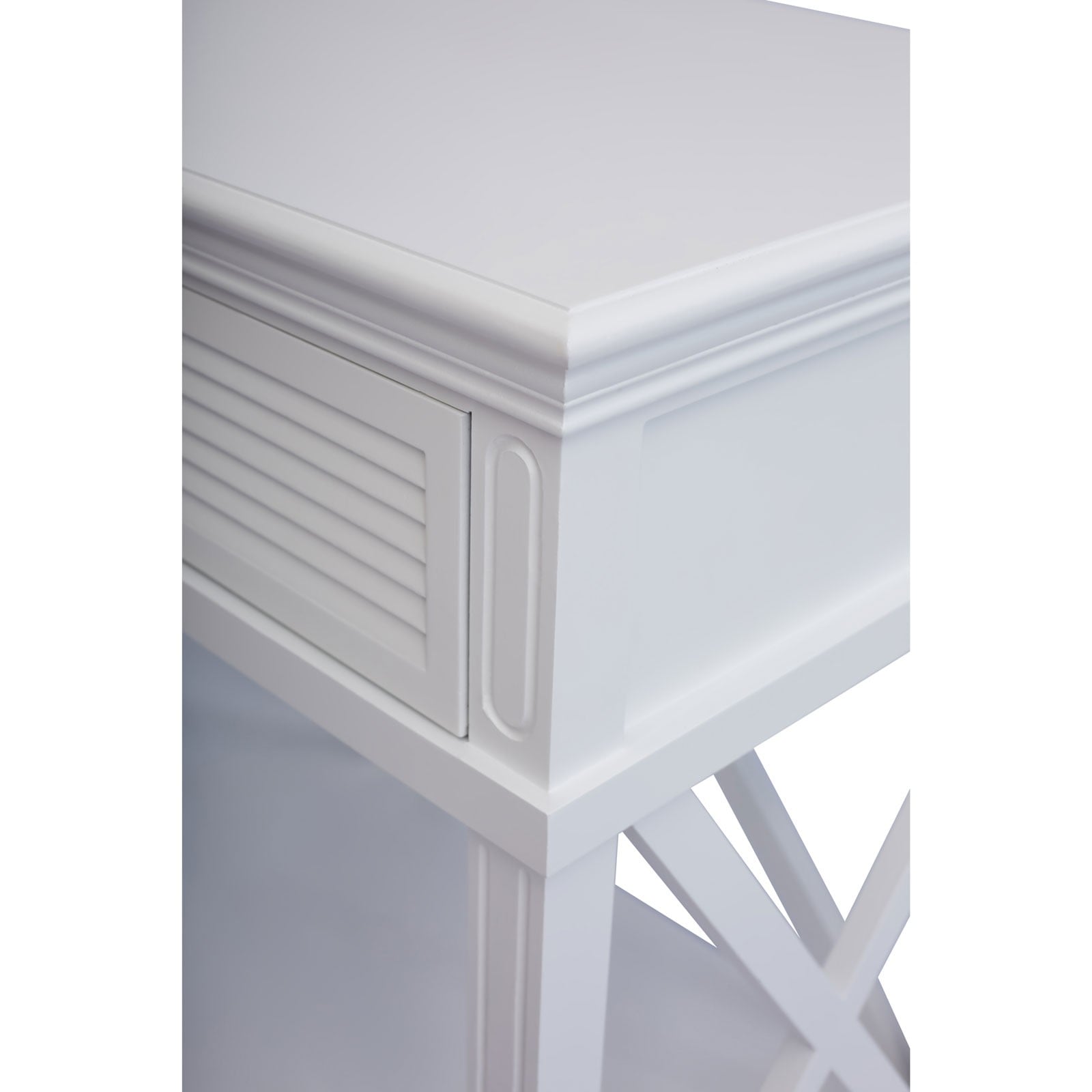 Shop French Provincial Hamptons Open Library Bookcase with Ladder in ...